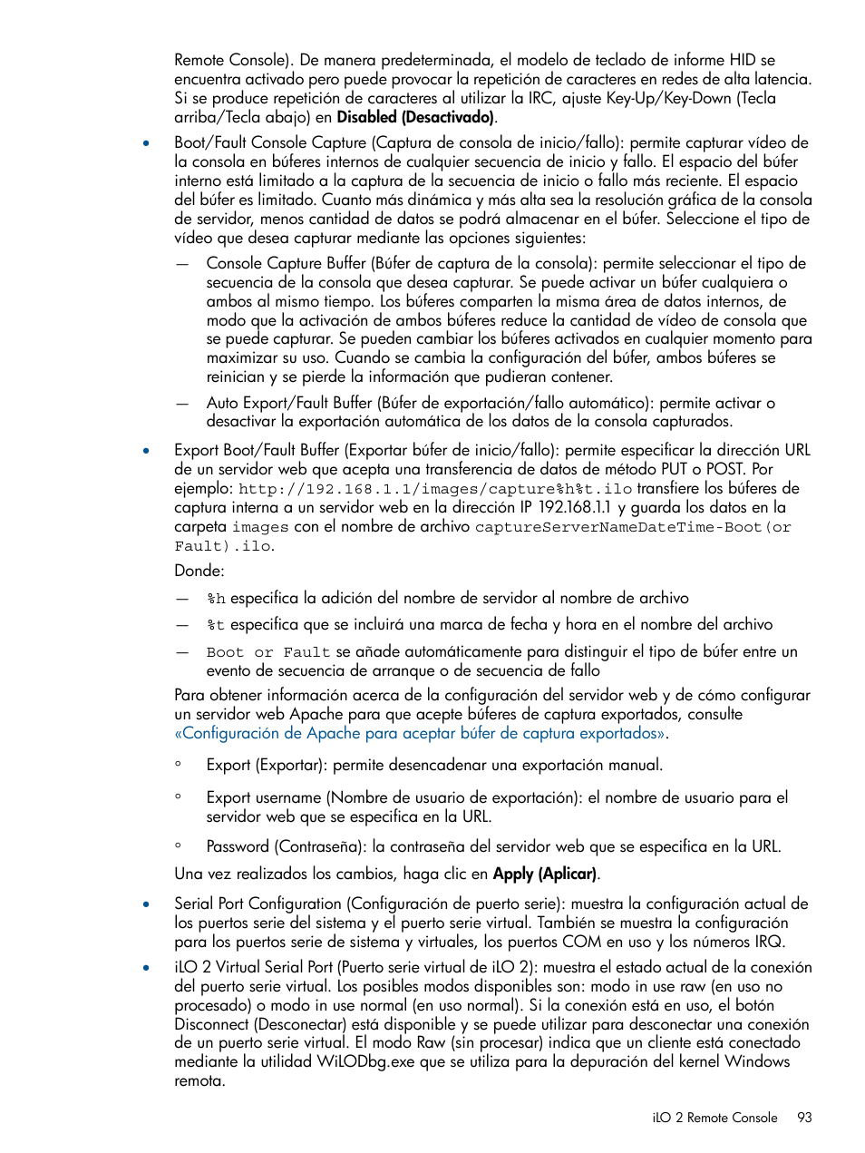 HP Integrated Lights-Out 2 User Manual | Page 93 / 250