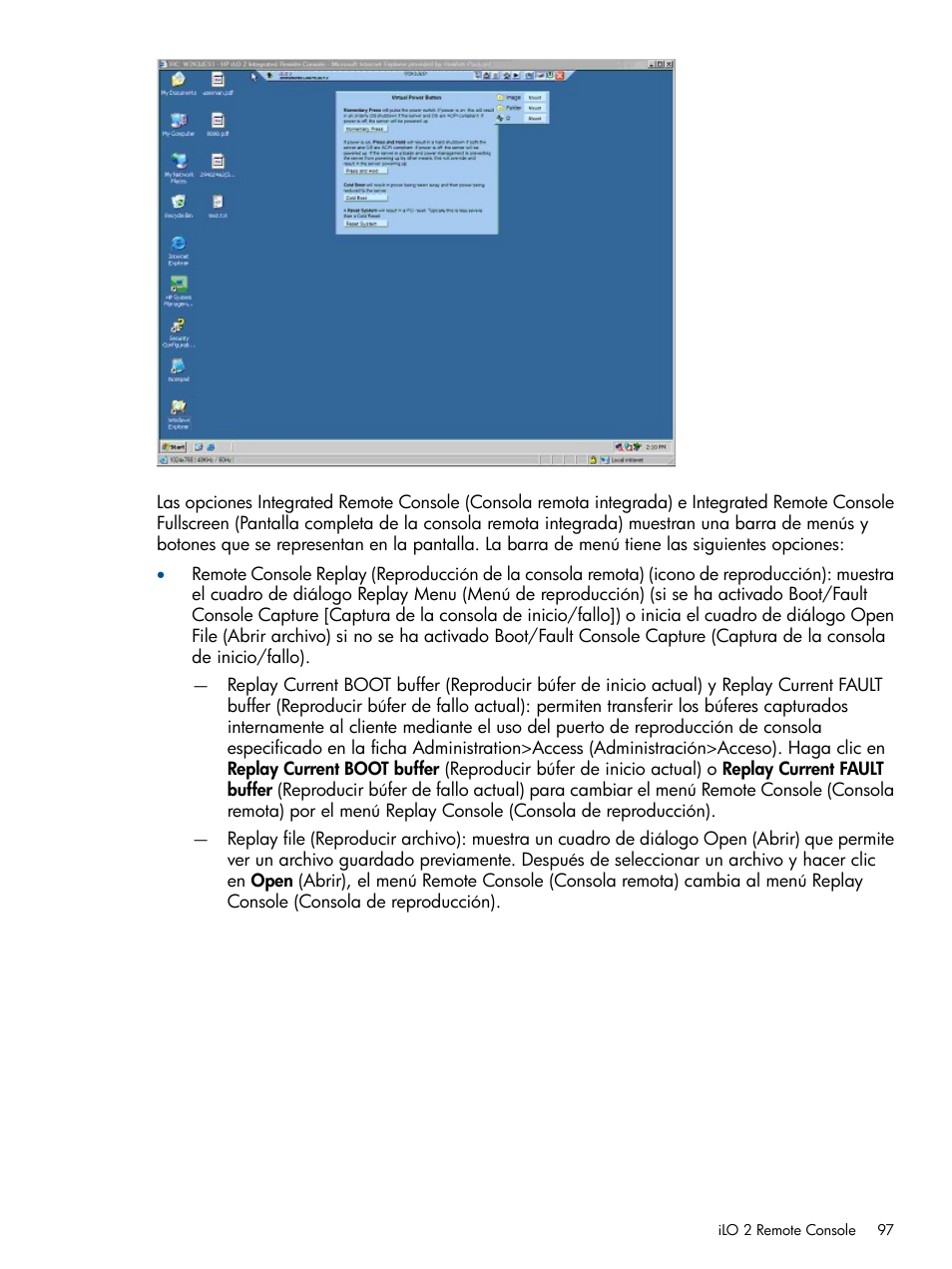 HP Integrated Lights-Out 2 User Manual | Page 97 / 250