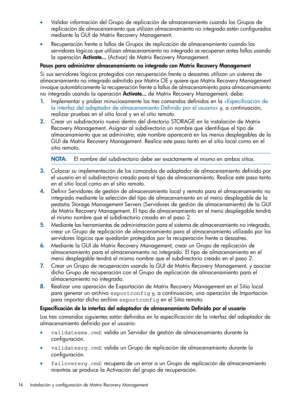 HP Software HP Matrix Operating Environment User Manual | Page 14 / 65