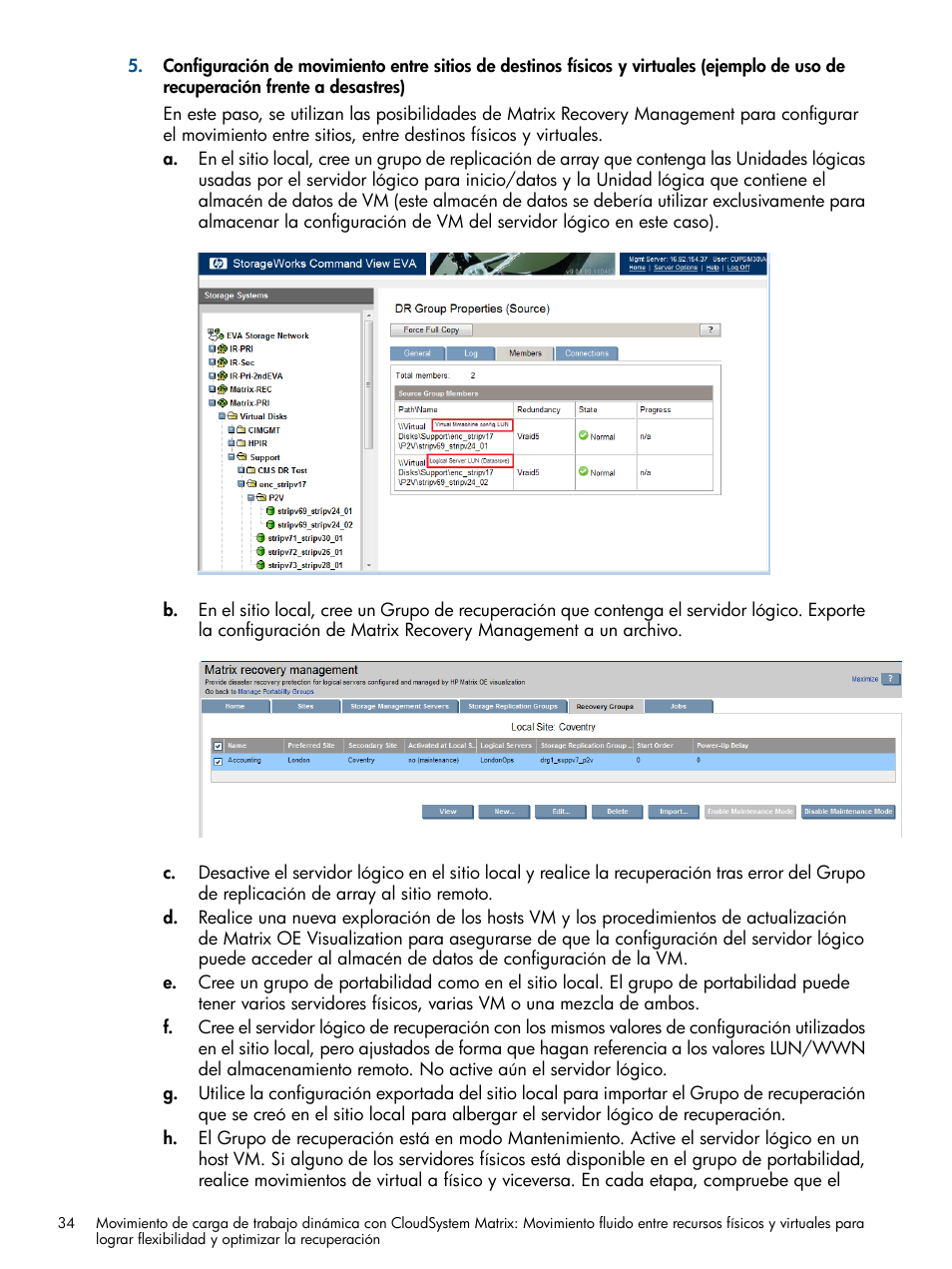 HP Software HP Matrix Operating Environment User Manual | Page 34 / 65