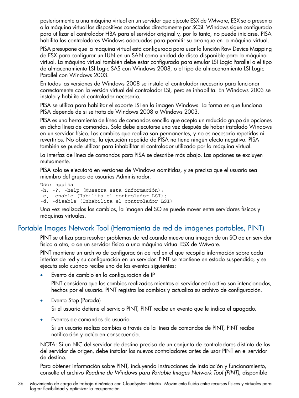 HP Software HP Matrix Operating Environment User Manual | Page 36 / 65