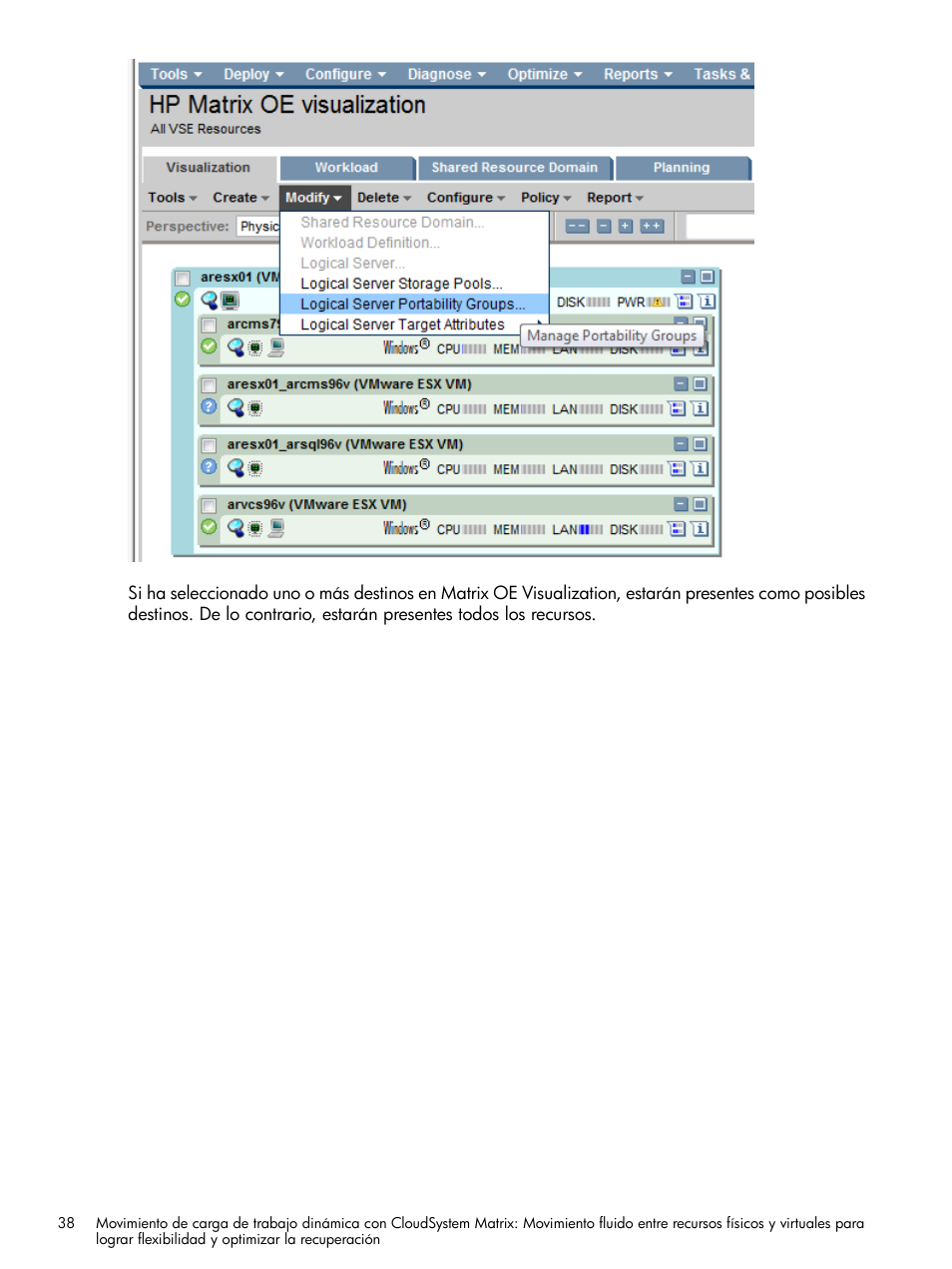 HP Software HP Matrix Operating Environment User Manual | Page 38 / 65