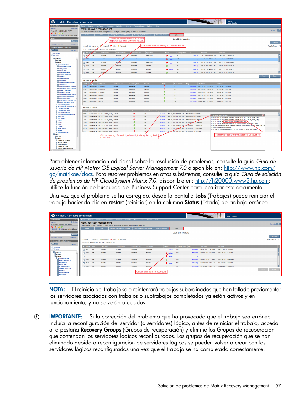HP Software HP Matrix Operating Environment User Manual | Page 57 / 65
