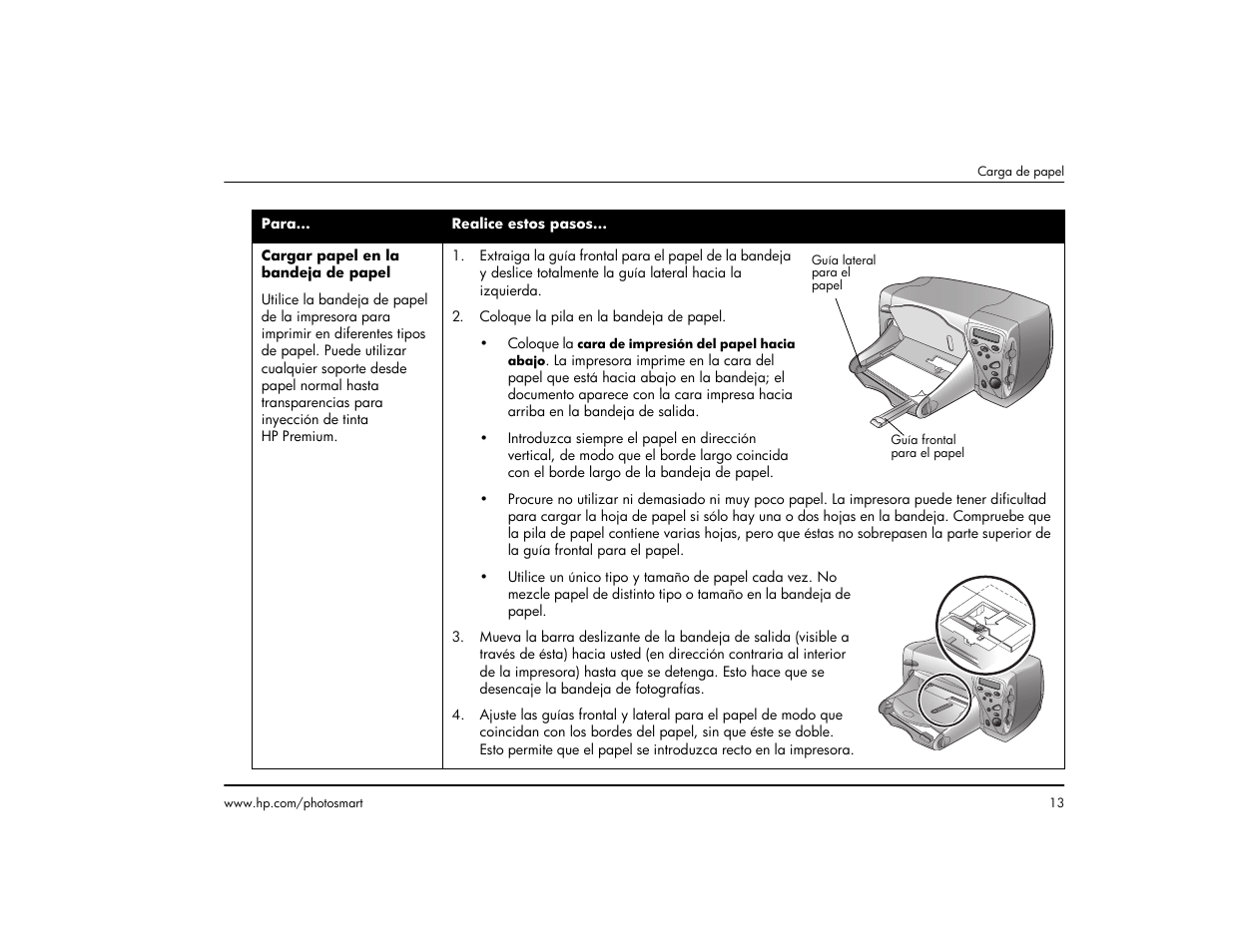 HP Impresora HP Photosmart p1000 1000 User Manual | Page 19 / 126