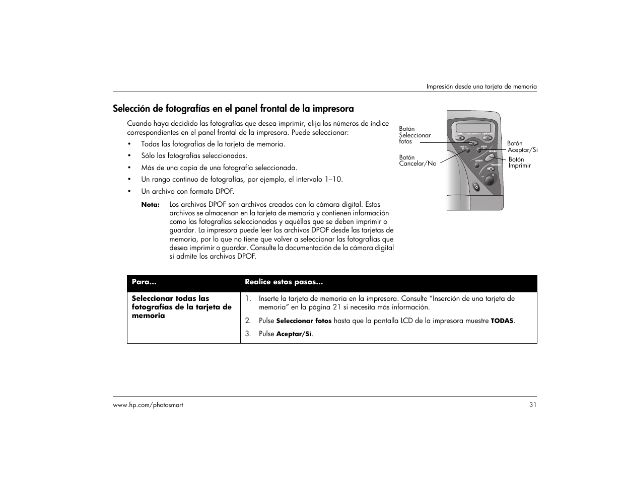 HP Impresora HP Photosmart p1000 1000 User Manual | Page 37 / 126