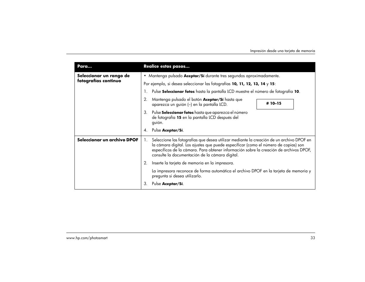 HP Impresora HP Photosmart p1000 1000 User Manual | Page 39 / 126