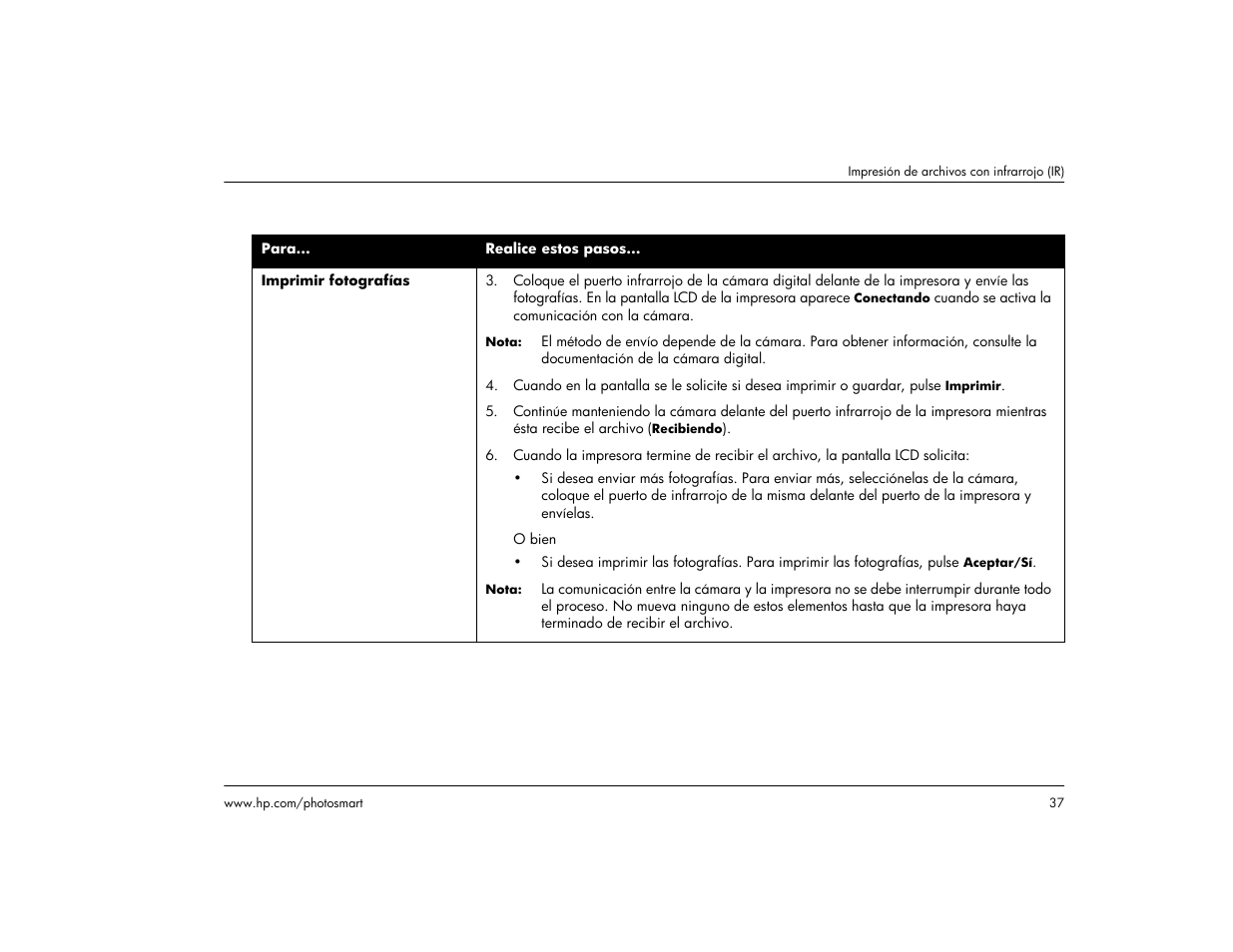 HP Impresora HP Photosmart p1000 1000 User Manual | Page 43 / 126