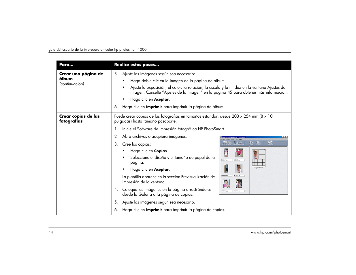 HP Impresora HP Photosmart p1000 1000 User Manual | Page 50 / 126