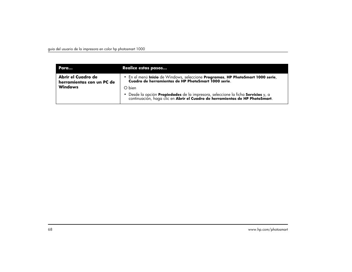 HP Impresora HP Photosmart p1000 1000 User Manual | Page 74 / 126