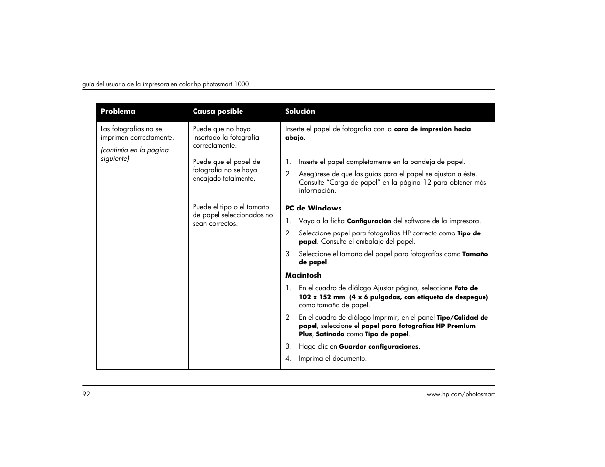 HP Impresora HP Photosmart p1000 1000 User Manual | Page 98 / 126
