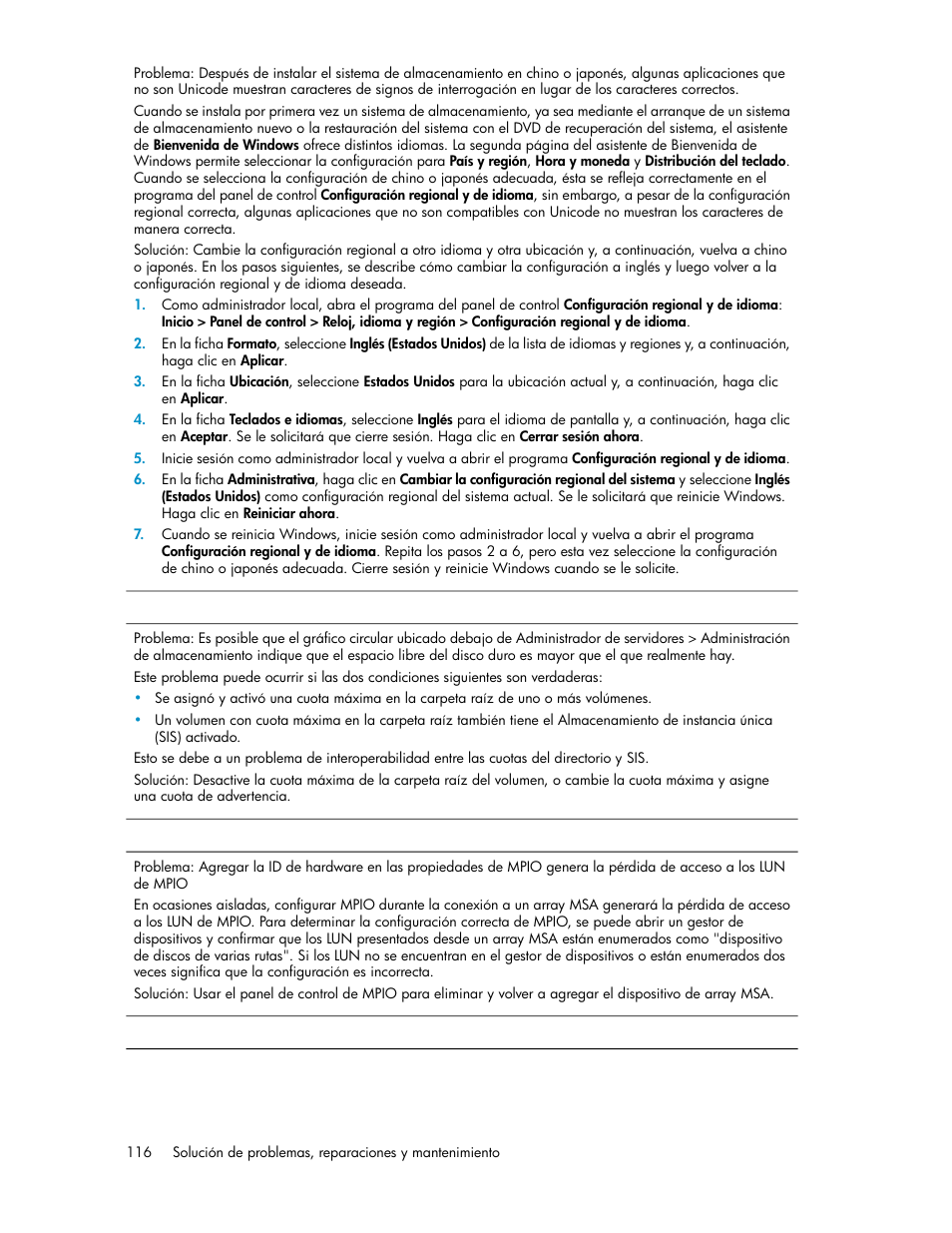 HP Sistemas de almacenamiento de red HP X1000 User Manual | Page 116 / 152