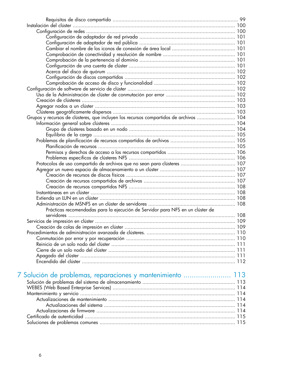 HP Sistemas de almacenamiento de red HP X1000 User Manual | Page 6 / 152