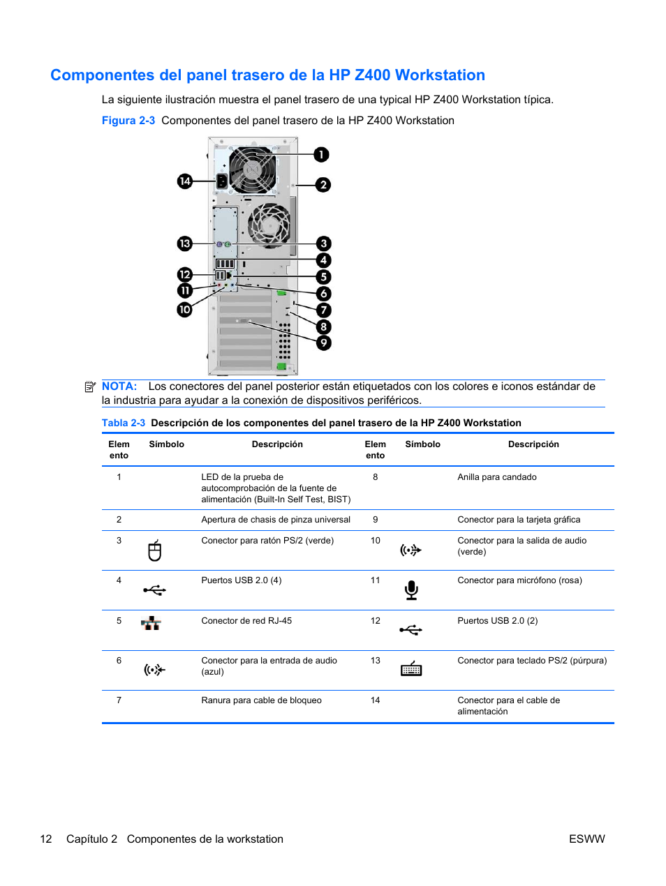 HP Estación de trabajo HP Z600 User Manual | Page 20 / 78