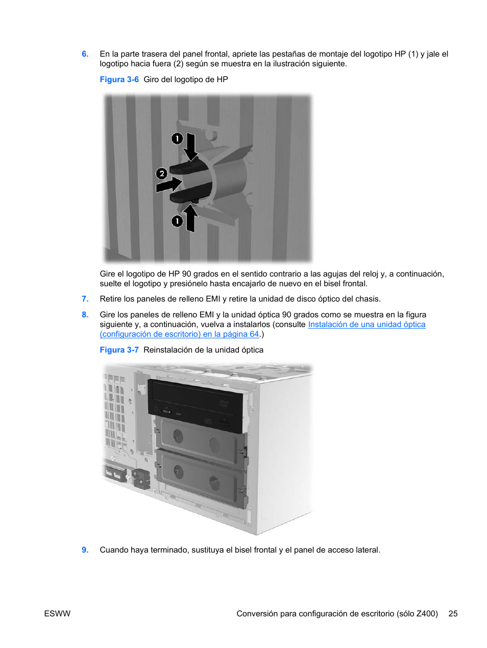 HP Estación de trabajo HP Z600 User Manual | Page 33 / 78