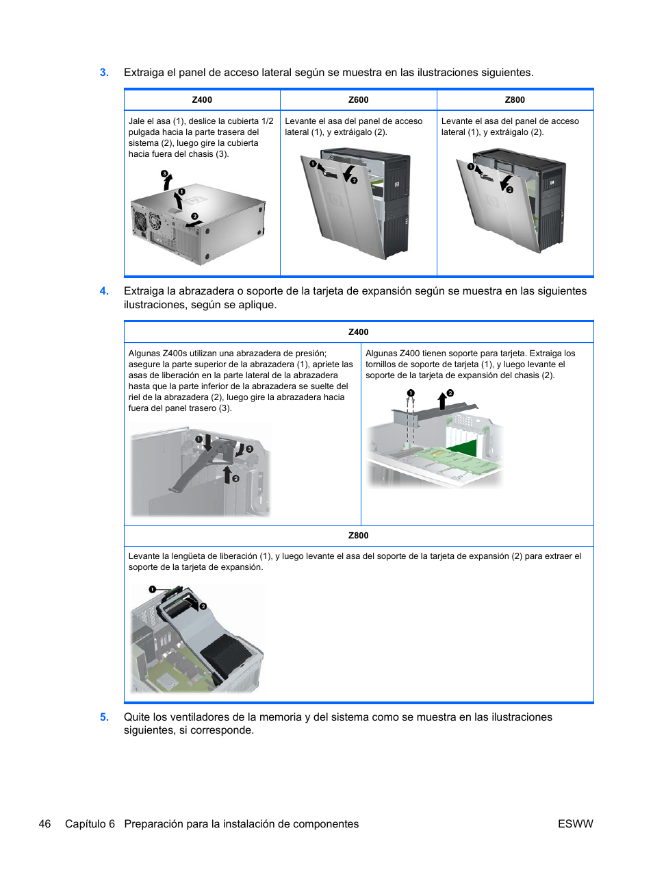 HP Estación de trabajo HP Z600 User Manual | Page 54 / 78