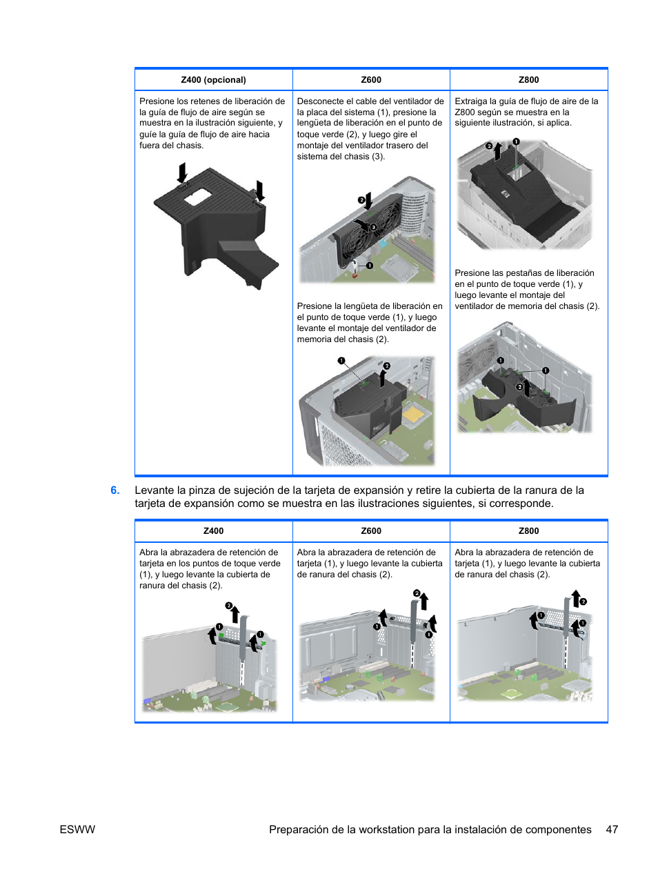 HP Estación de trabajo HP Z600 User Manual | Page 55 / 78