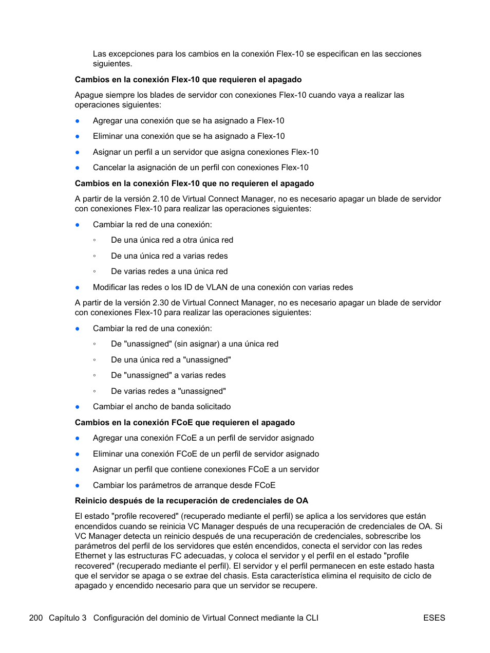 HP Módulo Ethernet de conexión virtual HP Flex-10 10Gb para BladeSystem clase-c User Manual | Page 207 / 221