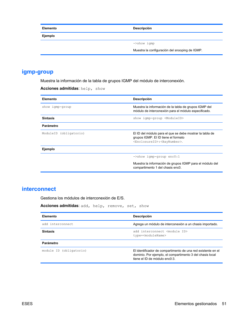 Igmp-group, Interconnect, Igmp-group interconnect | HP Módulo Ethernet de conexión virtual HP Flex-10 10Gb para BladeSystem clase-c User Manual | Page 58 / 221
