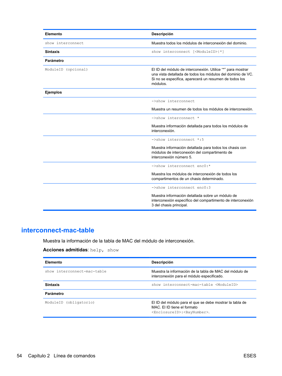 Interconnect-mac-table, Able | HP Módulo Ethernet de conexión virtual HP Flex-10 10Gb para BladeSystem clase-c User Manual | Page 61 / 221