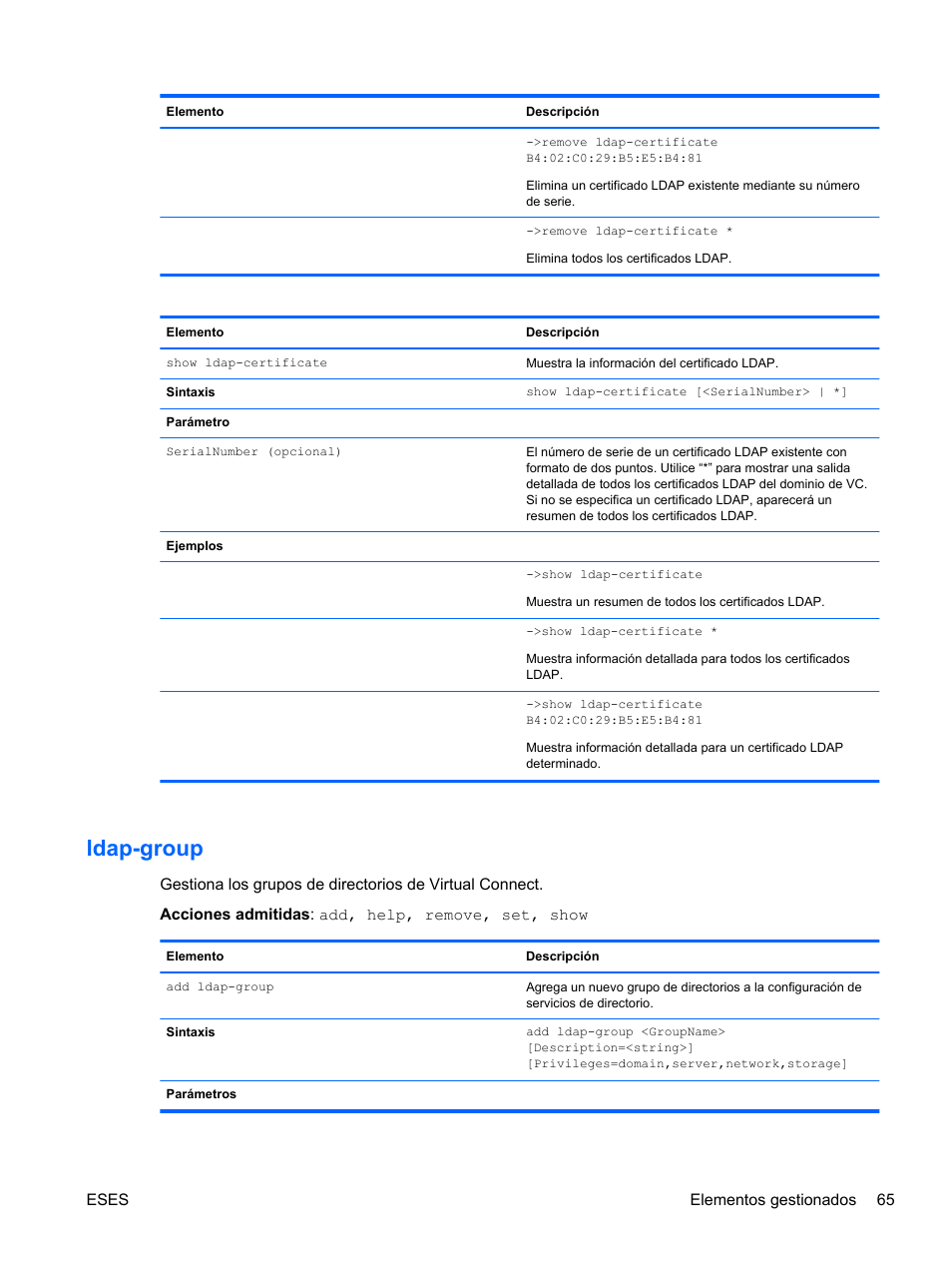 Ldap-group | HP Módulo Ethernet de conexión virtual HP Flex-10 10Gb para BladeSystem clase-c User Manual | Page 72 / 221