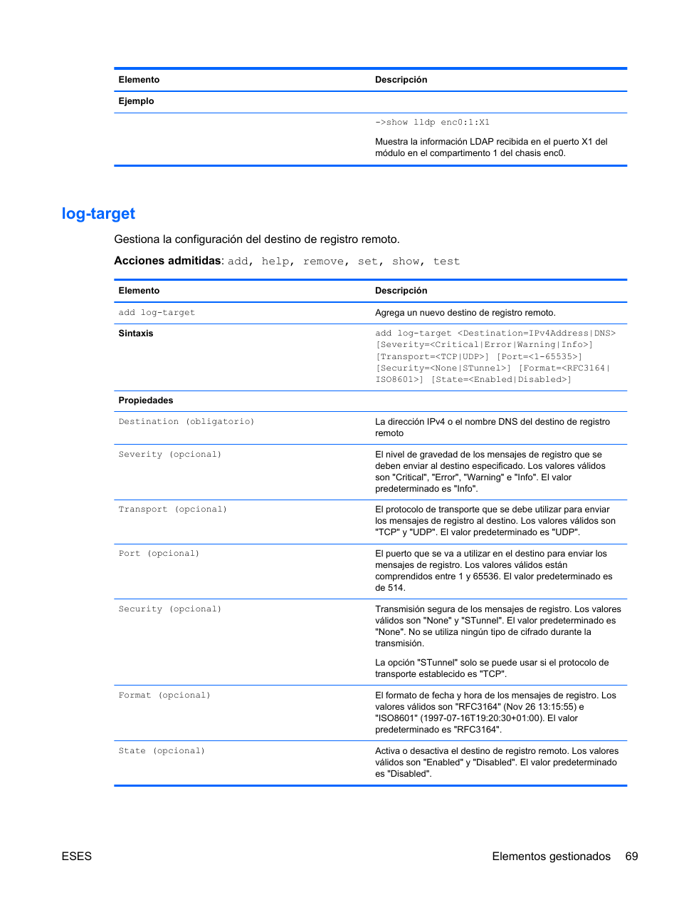 Log-target | HP Módulo Ethernet de conexión virtual HP Flex-10 10Gb para BladeSystem clase-c User Manual | Page 76 / 221