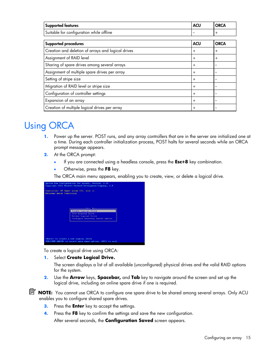 Using orca | HP Integrity rx4640 Server User Manual | Page 15 / 42