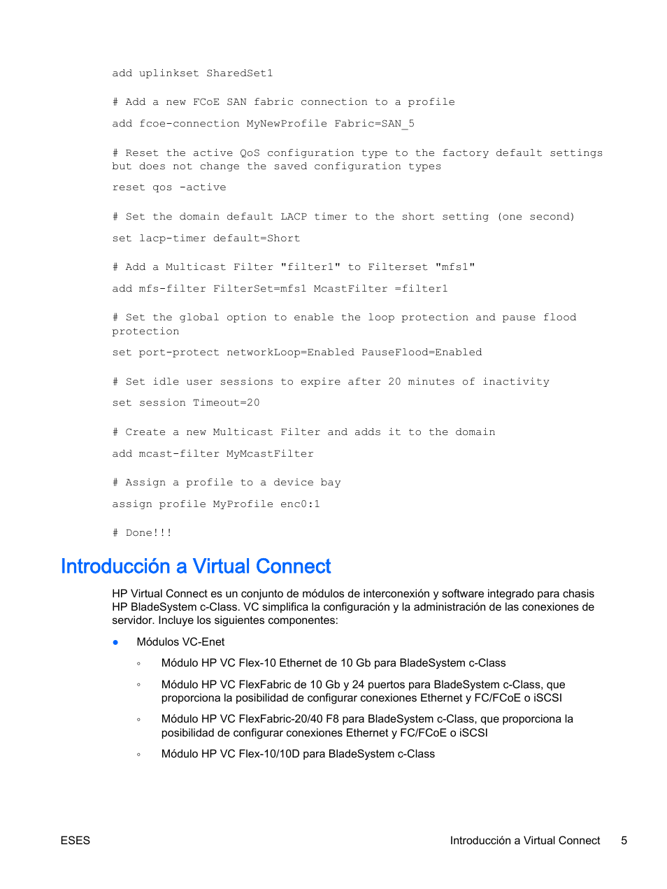 Introducción a virtual connect | HP Módulo de conexión virtual HP Flex-10.10D para sistema Blade clase-c User Manual | Page 12 / 281