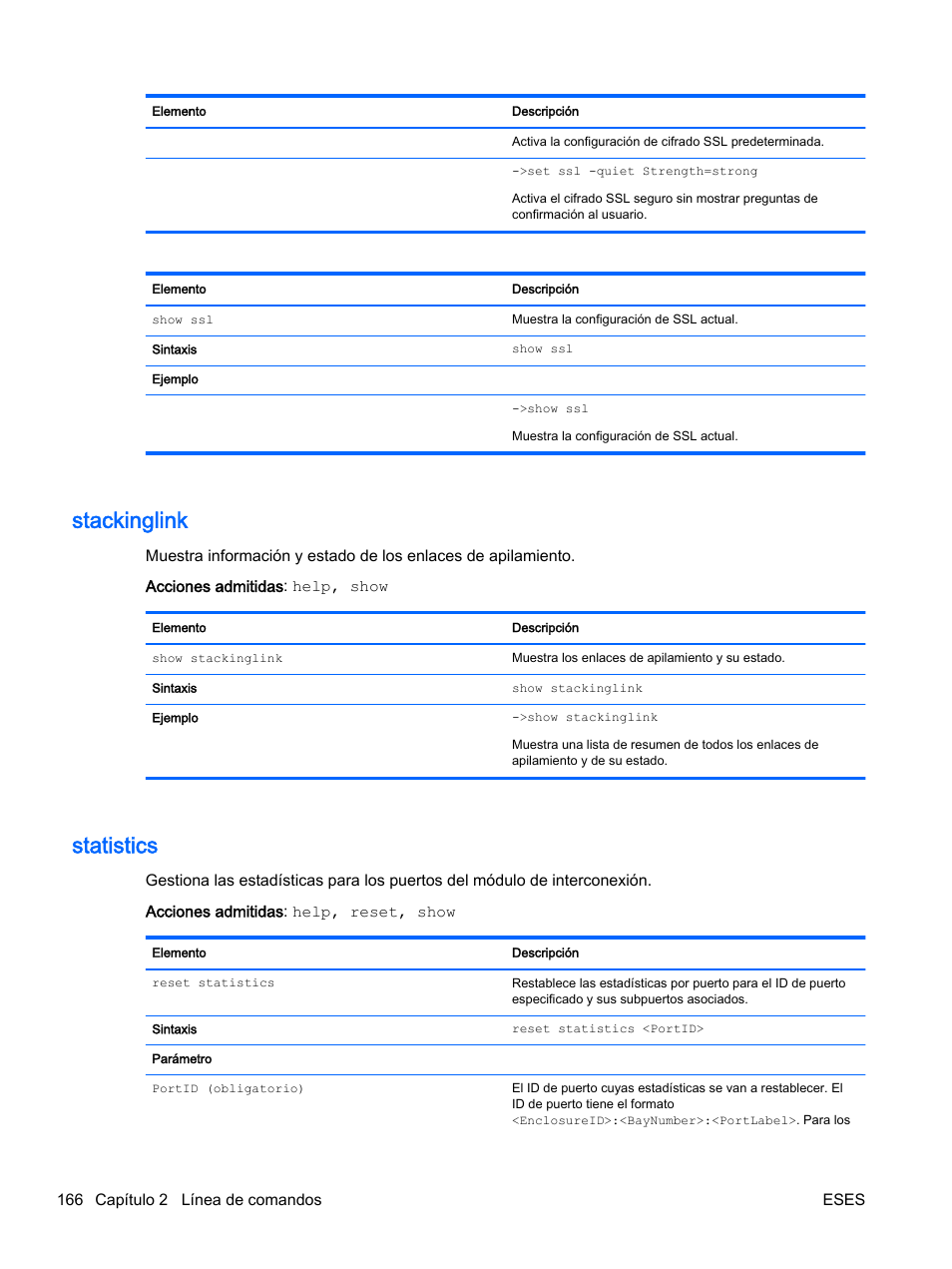 Stackinglink, Statistics, Stackinglink statistics | HP Módulo de conexión virtual HP Flex-10.10D para sistema Blade clase-c User Manual | Page 173 / 281