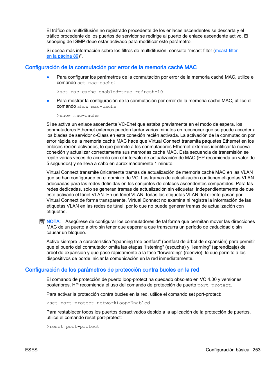 HP Módulo de conexión virtual HP Flex-10.10D para sistema Blade clase-c User Manual | Page 260 / 281