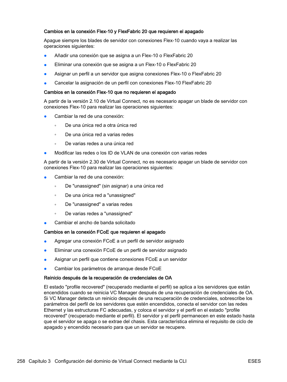HP Módulo de conexión virtual HP Flex-10.10D para sistema Blade clase-c User Manual | Page 265 / 281