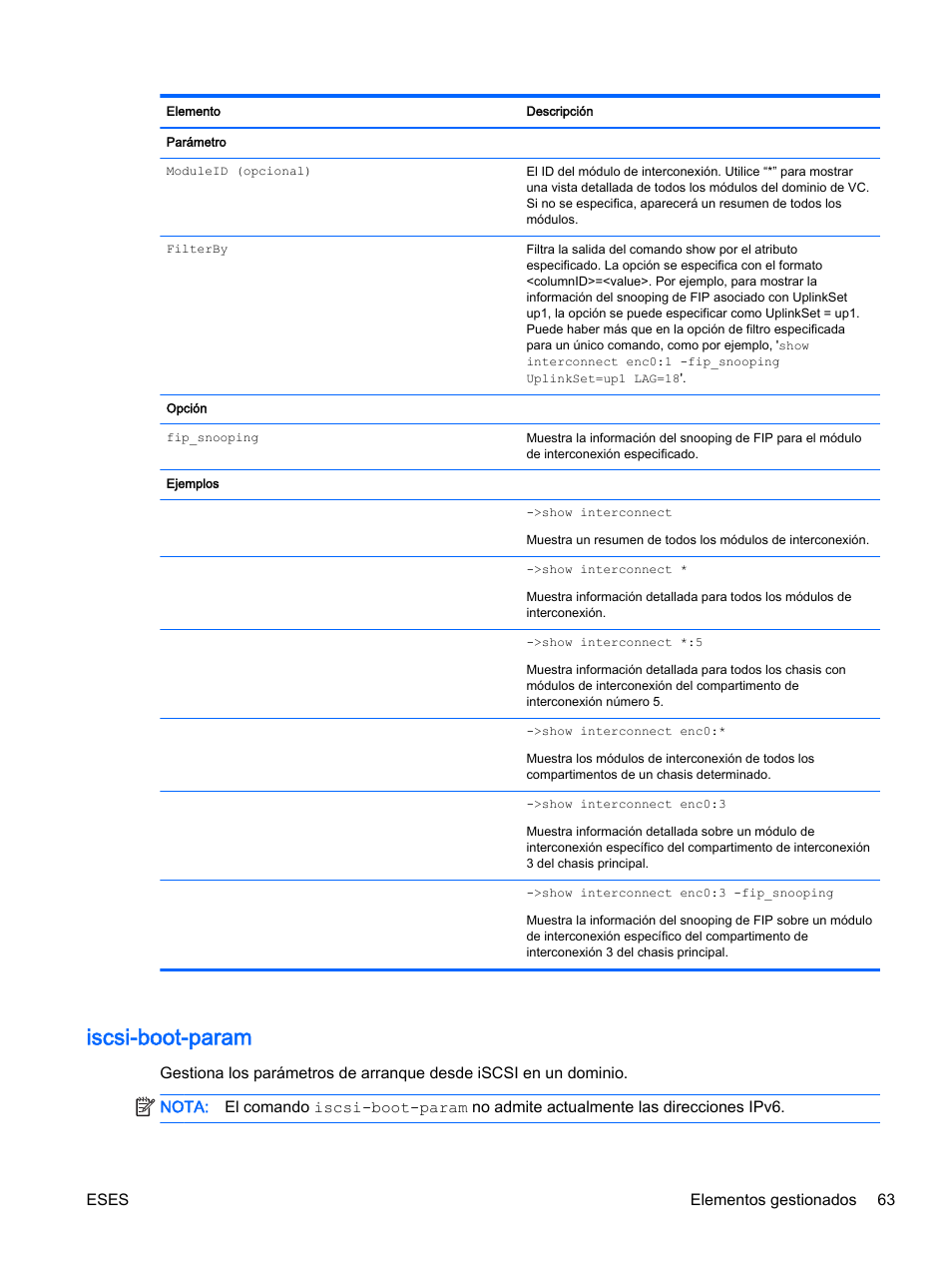 Iscsi-boot-param | HP Módulo de conexión virtual HP Flex-10.10D para sistema Blade clase-c User Manual | Page 70 / 281