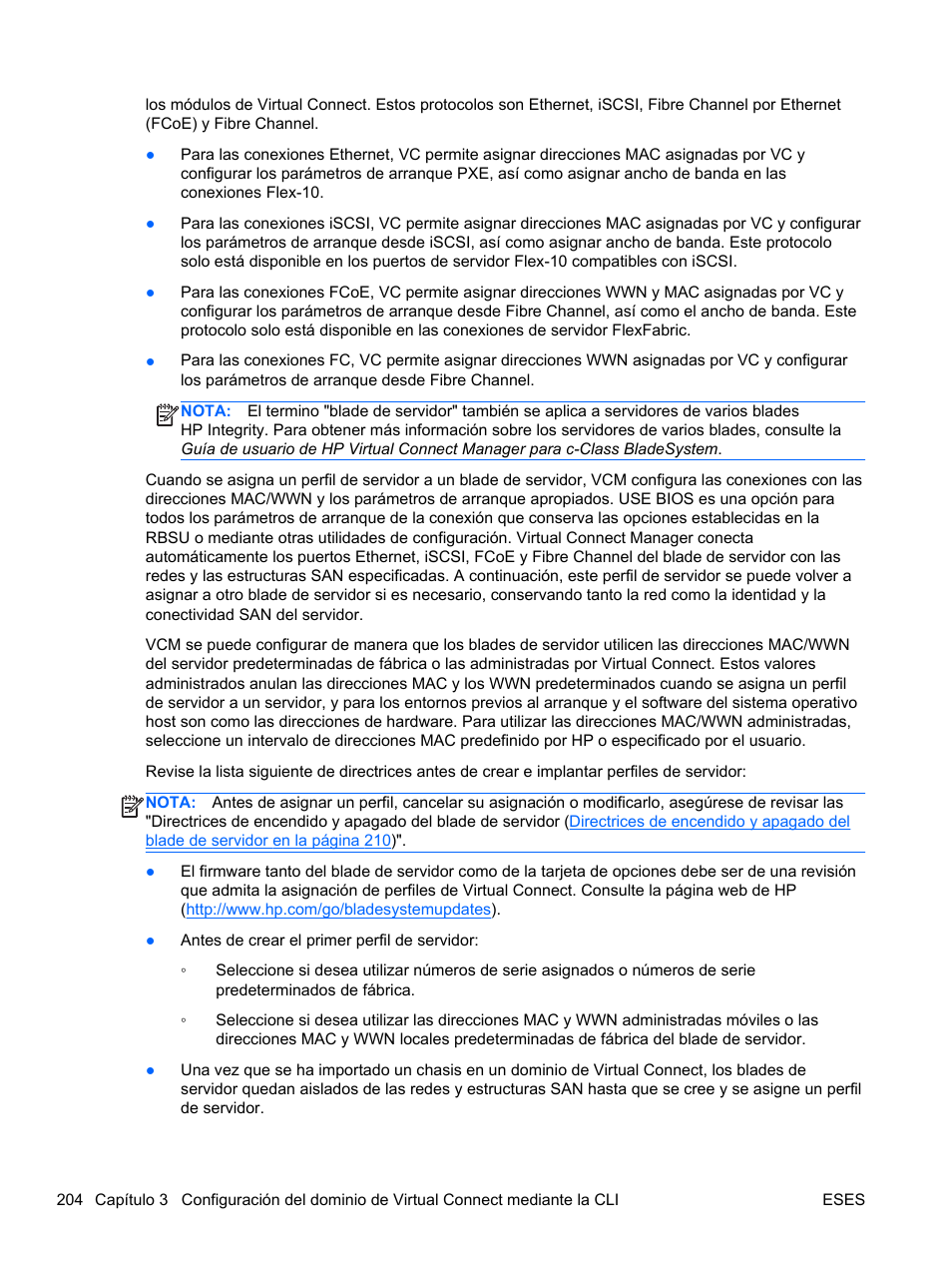 HP Módulo Fibre Channel de conexión virtual de 4Gb HP para BladeSystem clase C User Manual | Page 211 / 238