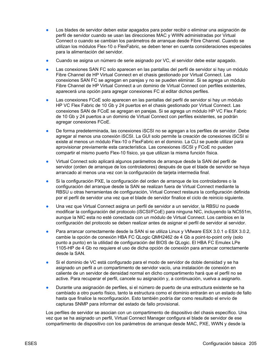 HP Módulo Fibre Channel de conexión virtual de 4Gb HP para BladeSystem clase C User Manual | Page 212 / 238