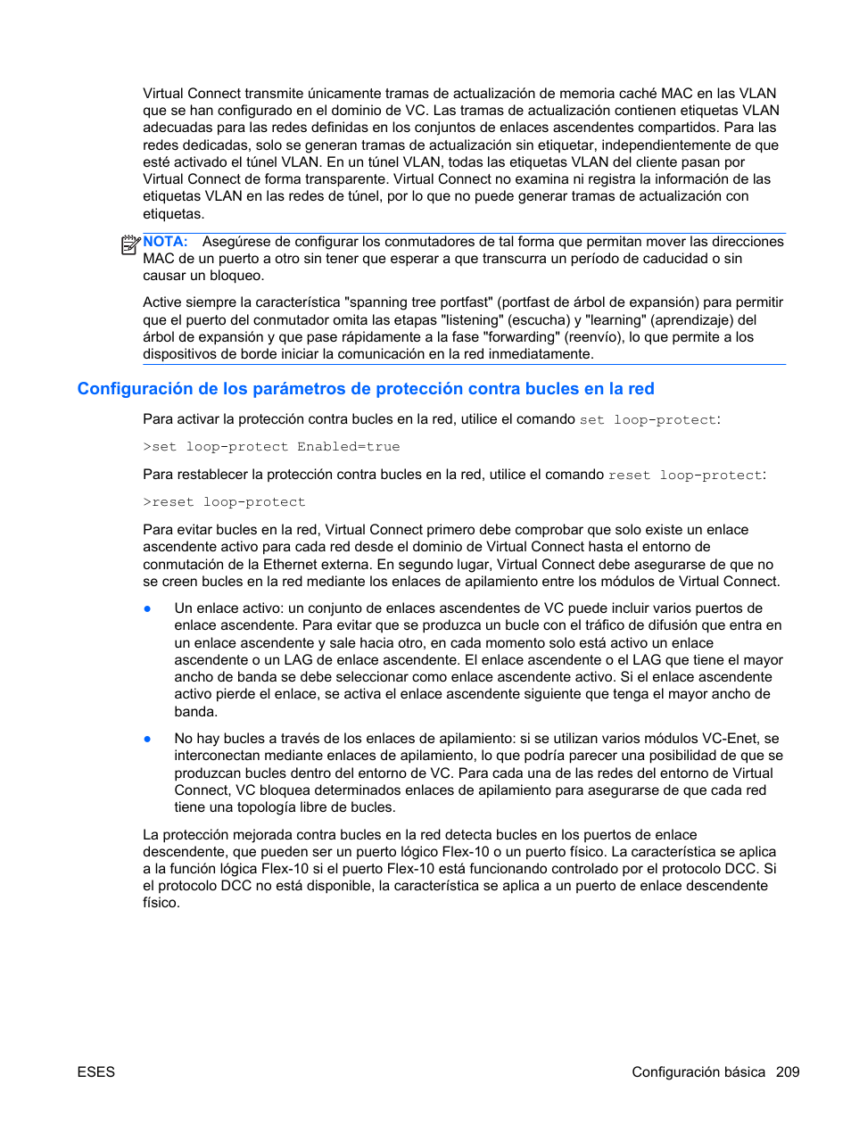 HP Módulo Fibre Channel de conexión virtual de 4Gb HP para BladeSystem clase C User Manual | Page 216 / 238