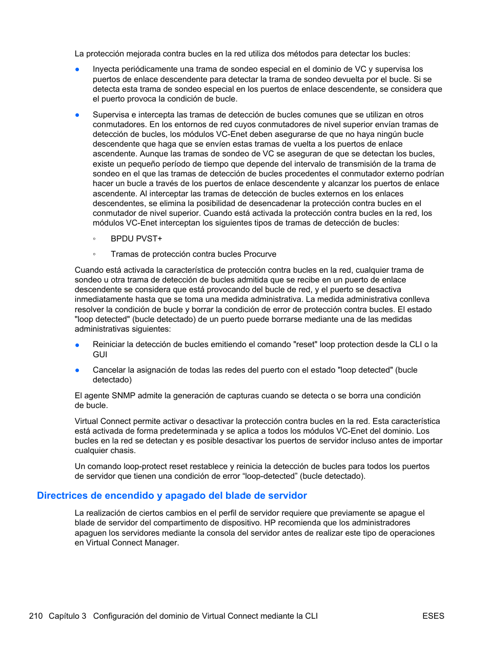 HP Módulo Fibre Channel de conexión virtual de 4Gb HP para BladeSystem clase C User Manual | Page 217 / 238