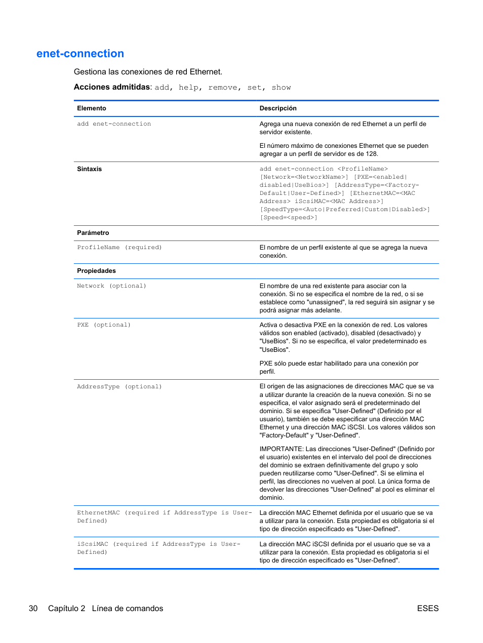 Enet-connection | HP Módulo Fibre Channel de conexión virtual de 4Gb HP para BladeSystem clase C User Manual | Page 37 / 238