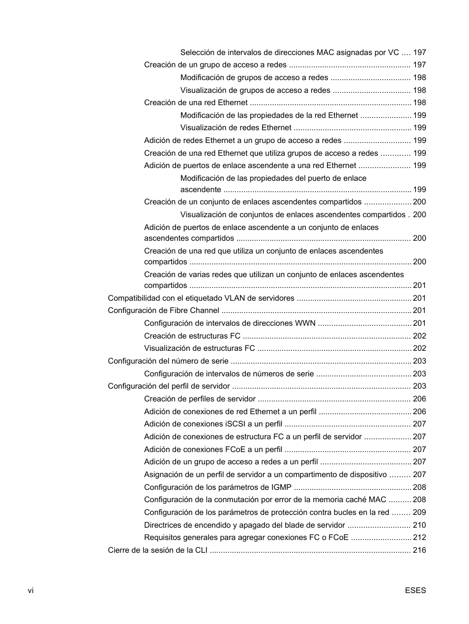 HP Módulo Fibre Channel de conexión virtual de 4Gb HP para BladeSystem clase C User Manual | Page 6 / 238
