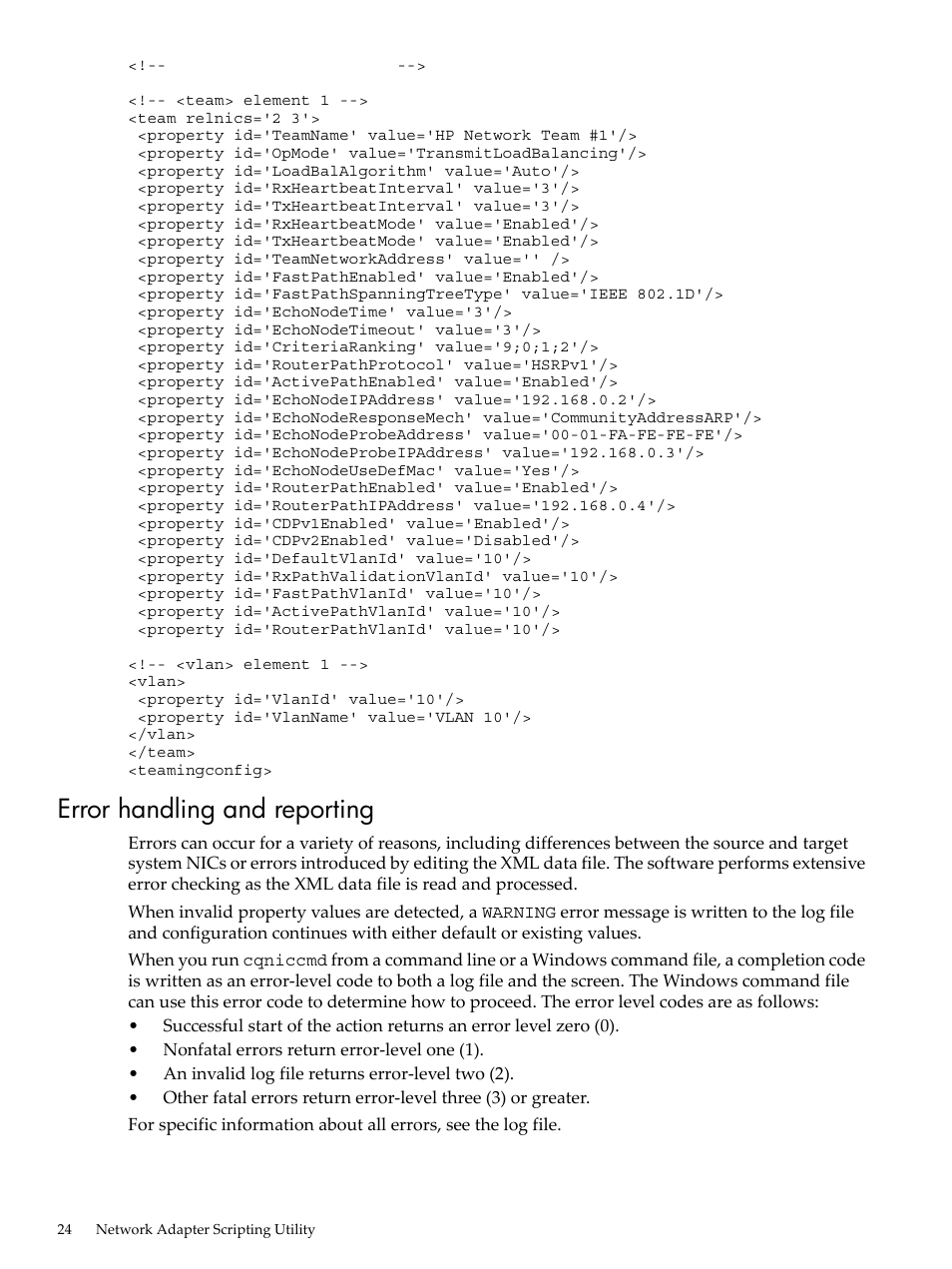 Error handling and reporting | HP Integrity rx4640 Server User Manual | Page 24 / 24