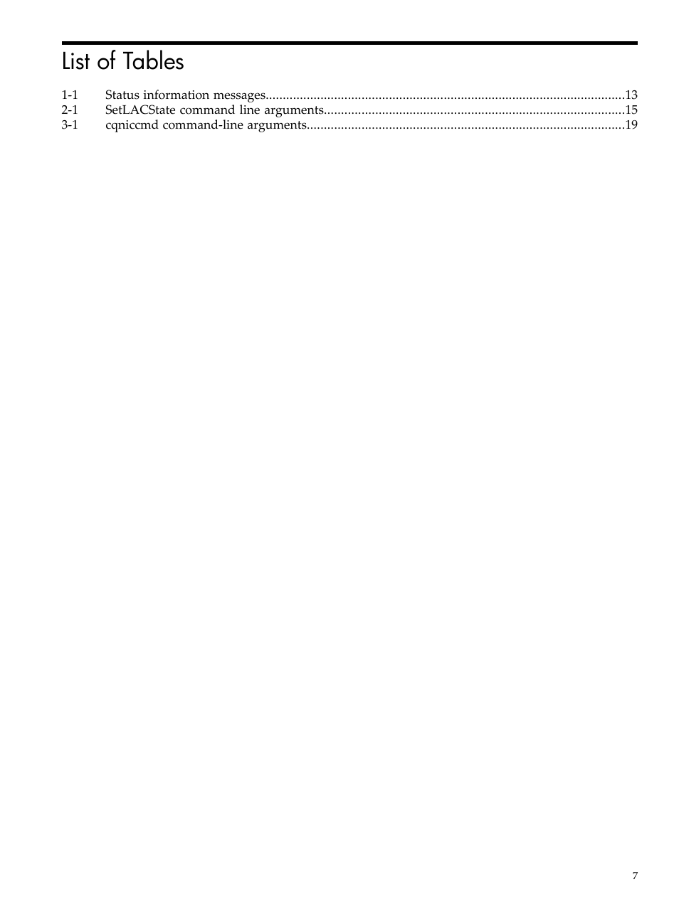 List of tables | HP Integrity rx4640 Server User Manual | Page 7 / 24