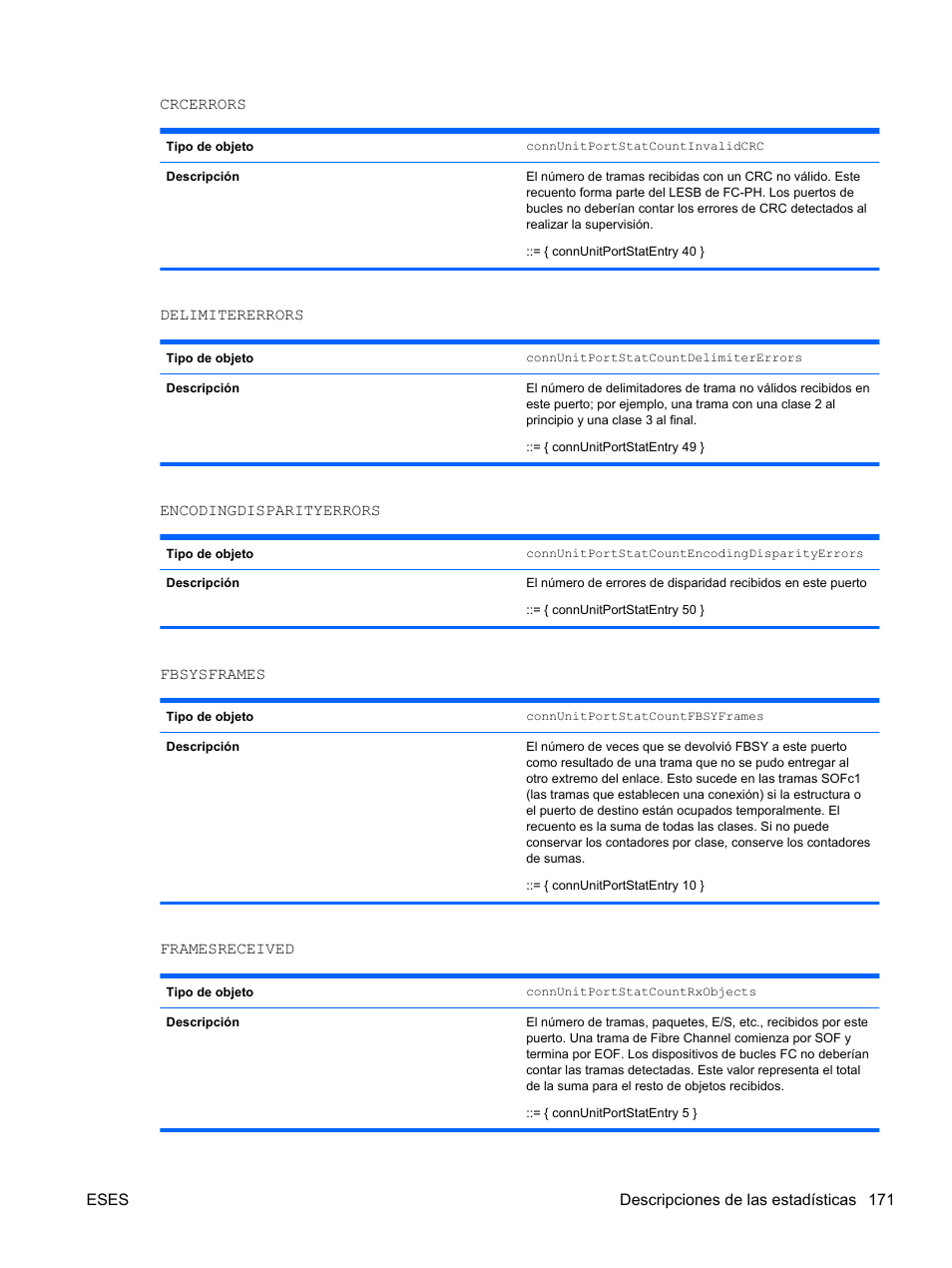 HP Módulo Fibre Channel de conexión virtual de 8 GB 20 puertos HP para BladeSystem clase C User Manual | Page 178 / 222