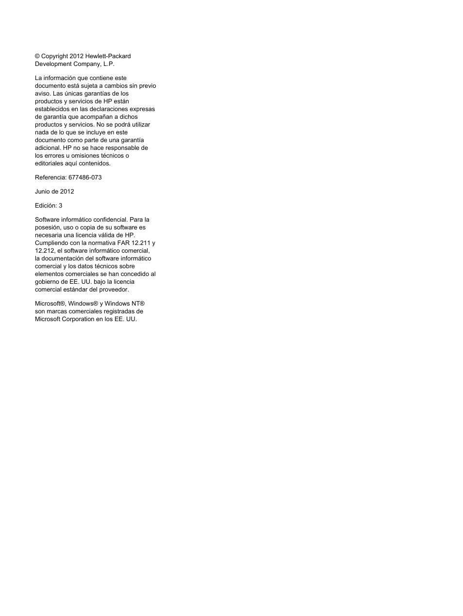 Aviso | HP Módulo Fibre Channel de conexión virtual de 8 GB 20 puertos HP para BladeSystem clase C User Manual | Page 2 / 222