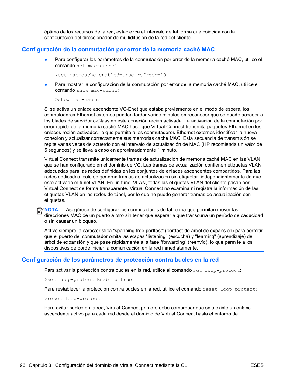 HP Módulo Fibre Channel de conexión virtual de 8 GB 20 puertos HP para BladeSystem clase C User Manual | Page 202 / 222