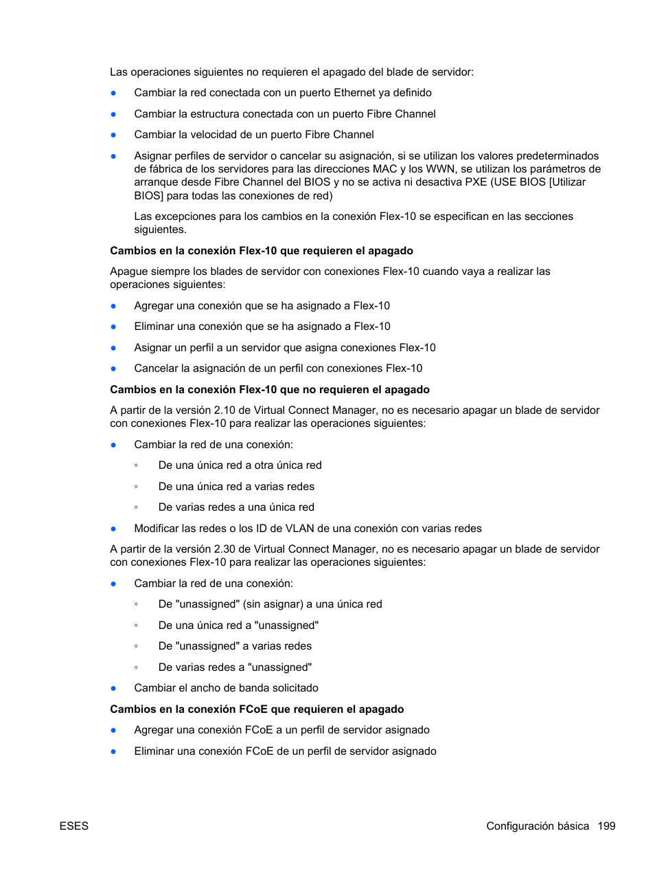 HP Módulo Fibre Channel de conexión virtual de 8 GB 20 puertos HP para BladeSystem clase C User Manual | Page 205 / 222
