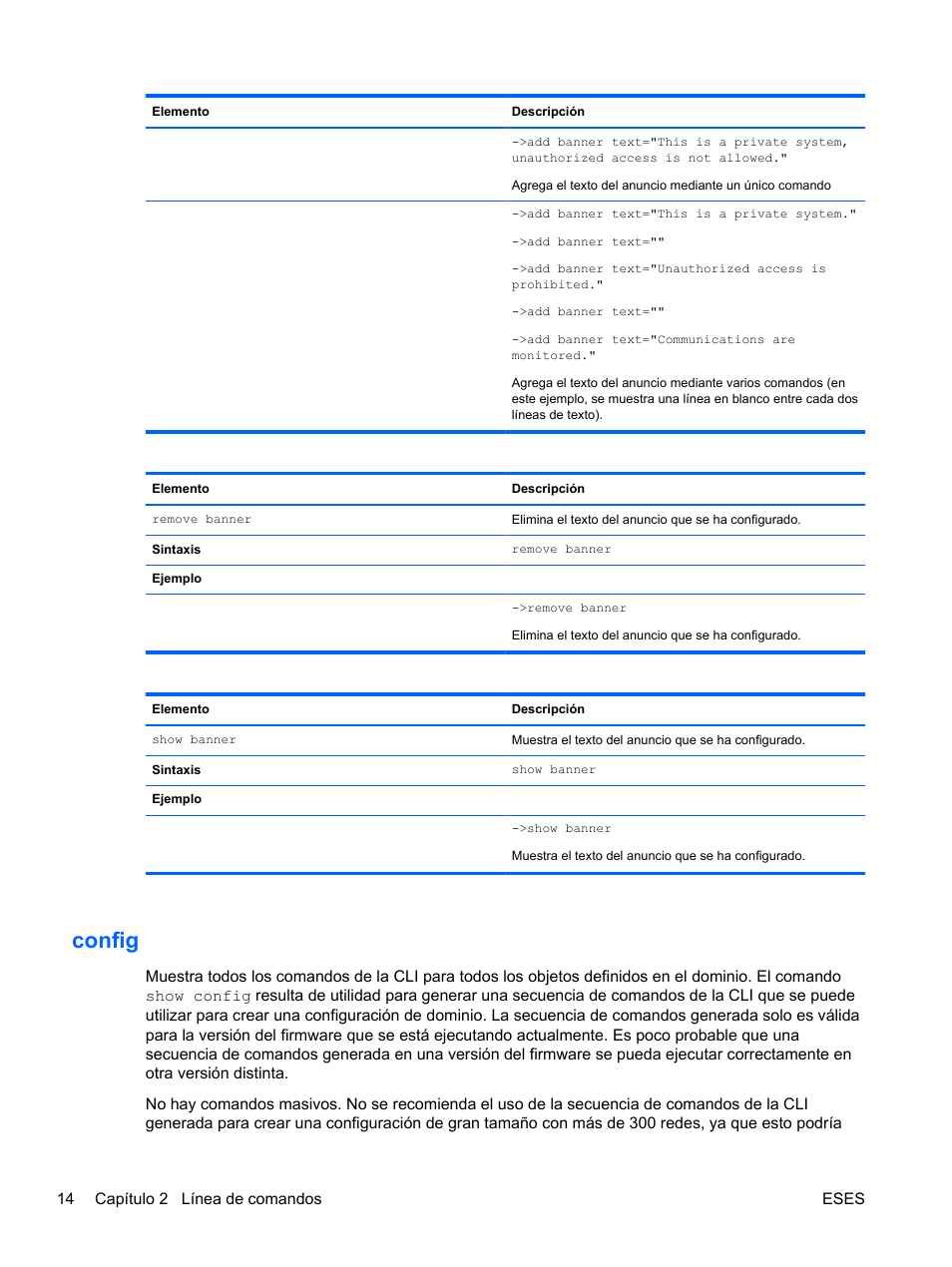 Config | HP Módulo Fibre Channel de conexión virtual de 8 GB 20 puertos HP para BladeSystem clase C User Manual | Page 21 / 222