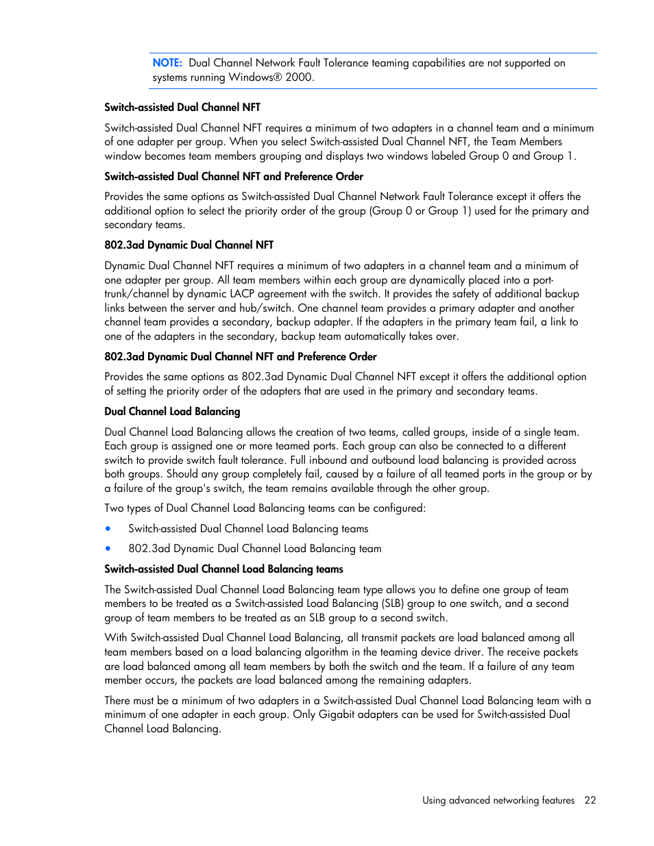 HP ProLiant Essentials Intelligent Networking Pack Windows Edition User Manual | Page 22 / 43