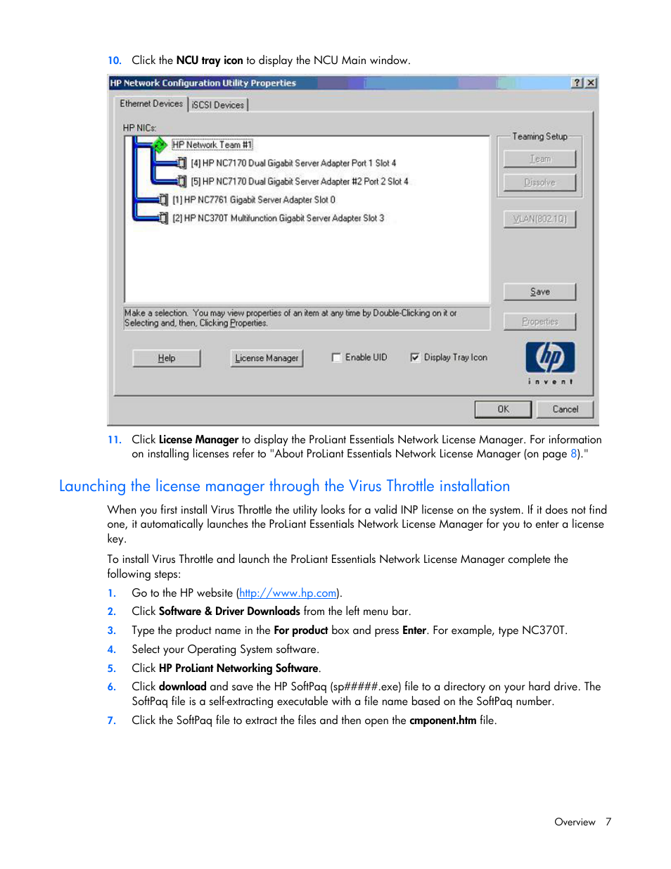 HP ProLiant Essentials Intelligent Networking Pack Windows Edition User Manual | Page 7 / 43