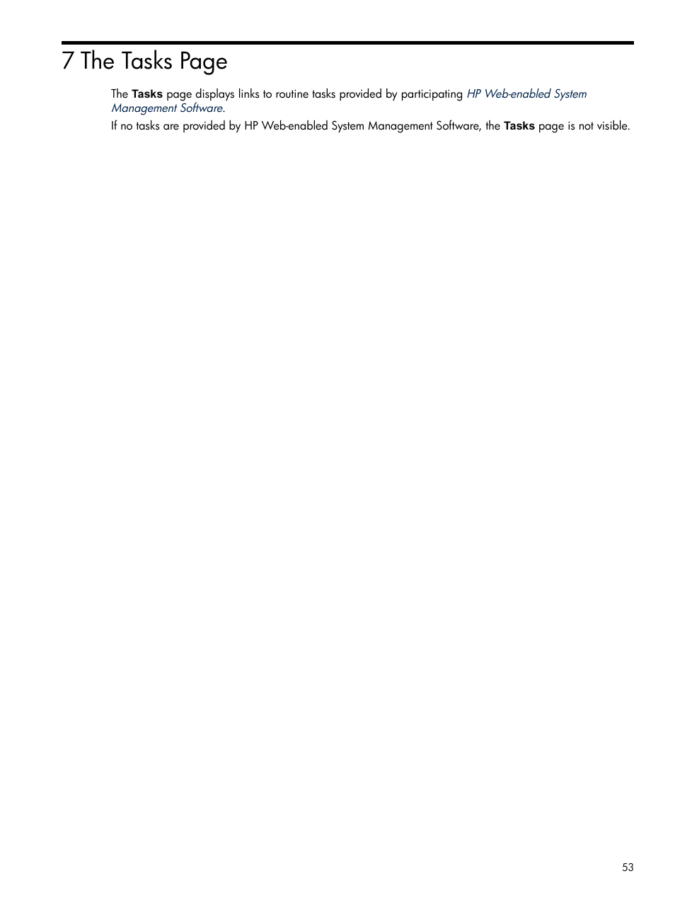 7 the tasks page | HP Integrity rx4640 Server User Manual | Page 53 / 100