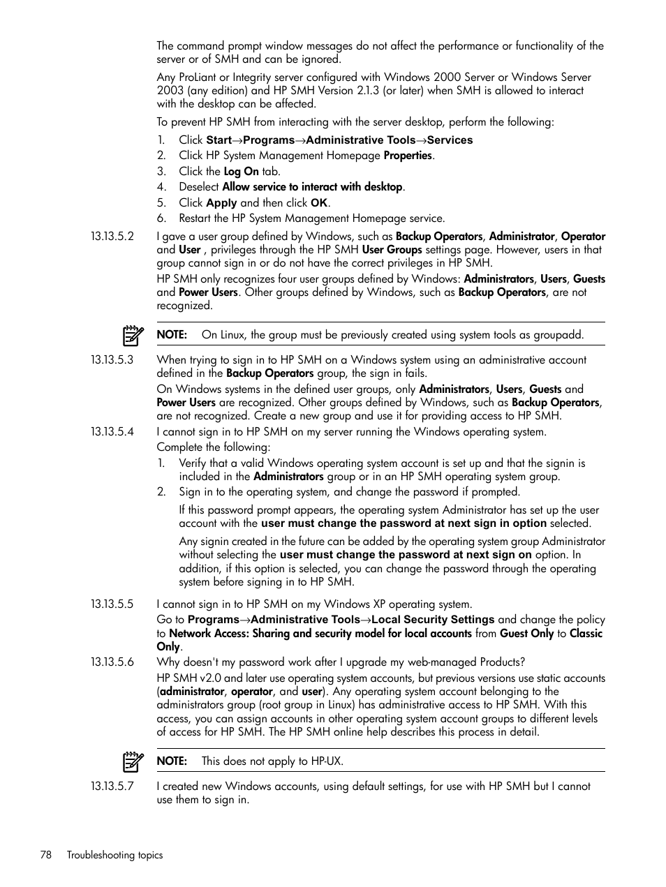 HP Integrity rx4640 Server User Manual | Page 78 / 100