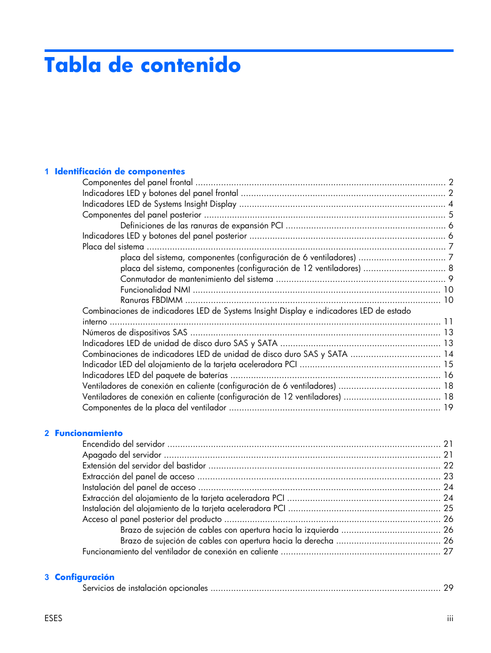 HP Servidor HP ProLiant DL380 G5 User Manual | Page 3 / 137