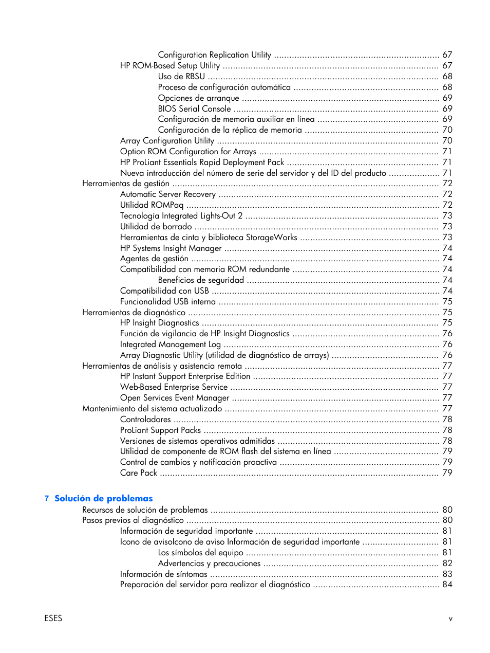 HP Servidor HP ProLiant DL380 G5 User Manual | Page 5 / 137